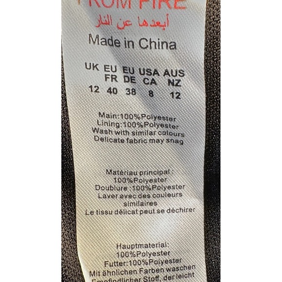 PrettyLittleThing Midi Dress Womens 8 Black Eyelet Crochet Zip Long Sleeves NWT - Picture 13 of 16